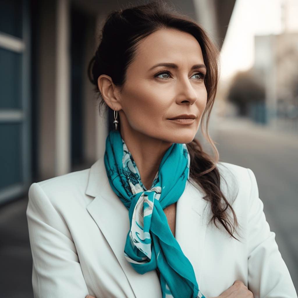 Femme d'affaires veste blanche